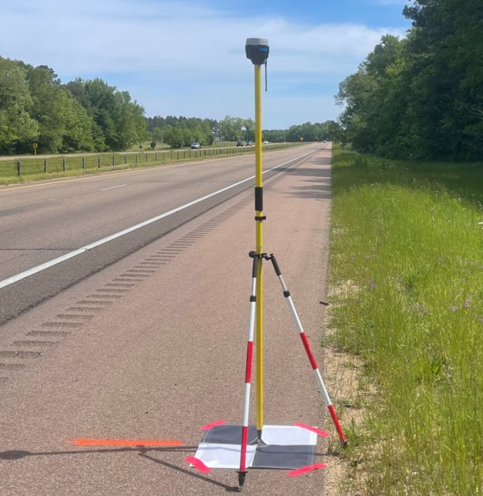 Base station ground control point used for RTK and PPK aerial surveying projects